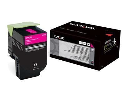 Lexmark Original 800H3 Toner magenta 3.000 Seiten (80C0H30) für CX410de/dte/e