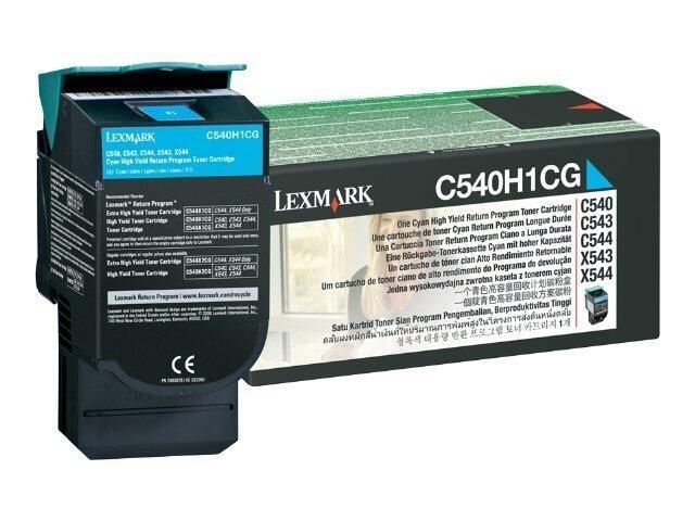 Lexmark Original Toner cyan 2.000 Seiten (C540H1CG) für C540n, C543dn, C544dn/dtn/dw/n, C546dtn, X543dn, X544dn/dtn/n/dw