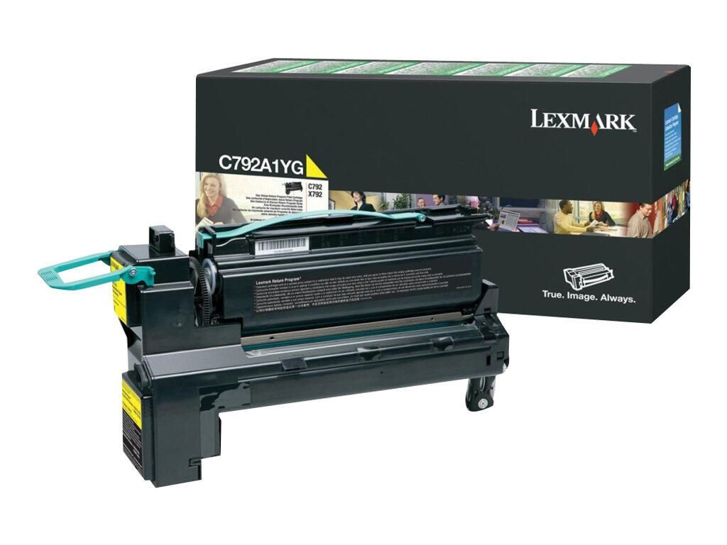 Lexmark Original Toner gelb 6.000 Seiten (C792A1YG) für C792de/dhe/dte/e, X792de/dte/dtfe/dtme/dtpe/dtse