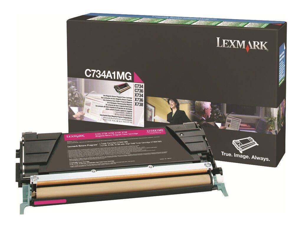 Lexmark Original Toner magenta 6.000 Seiten (C734A1MG) für C734dn/dtn/dw/n, C736dn/dtn/n, X734de, X736de, X738de/dte