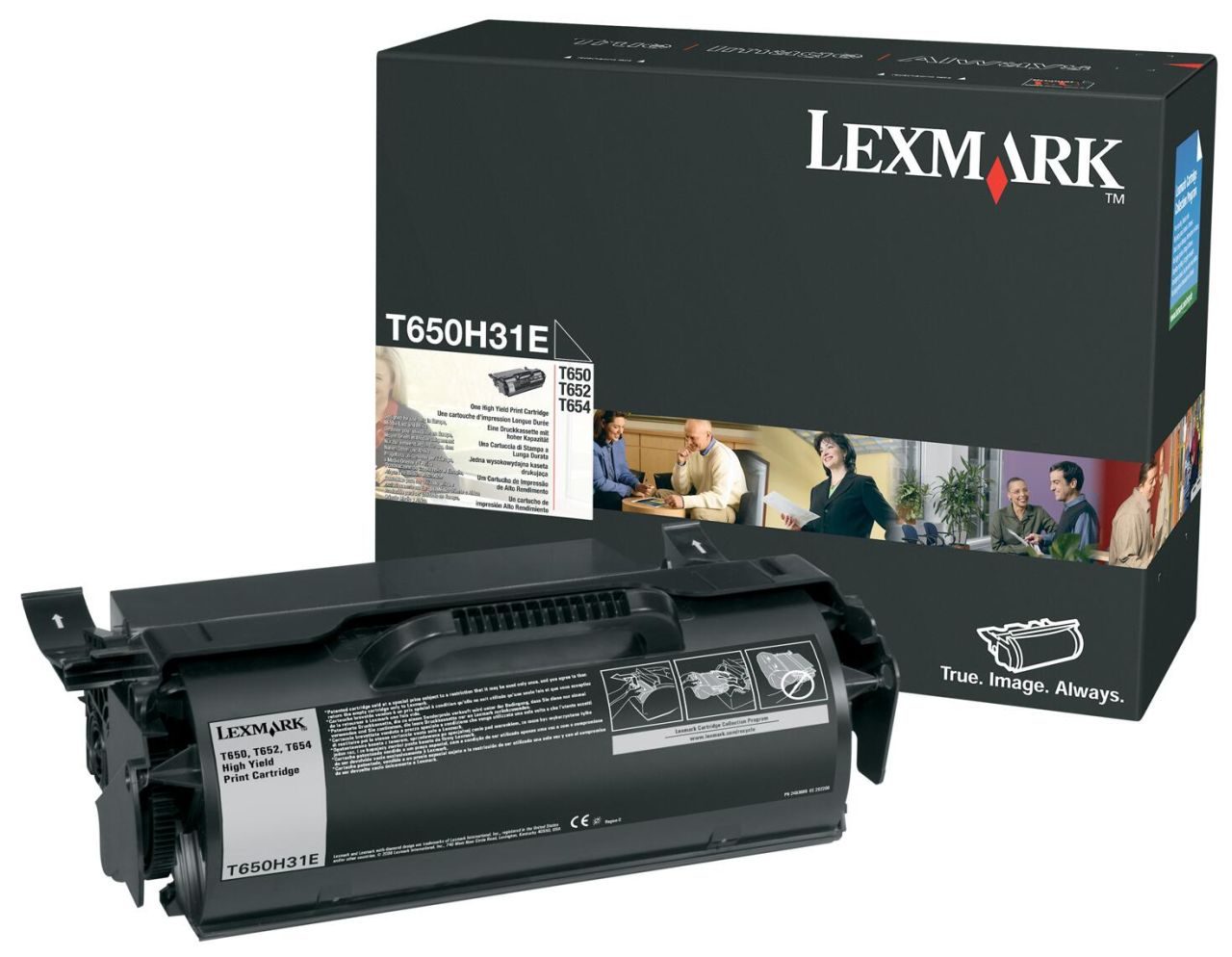 Lexmark Original Toner schwarz 25.000 Seiten (T650H31E) für T650dn/dtn/n, 652dn/dtn/n, 654dtn/dn/n