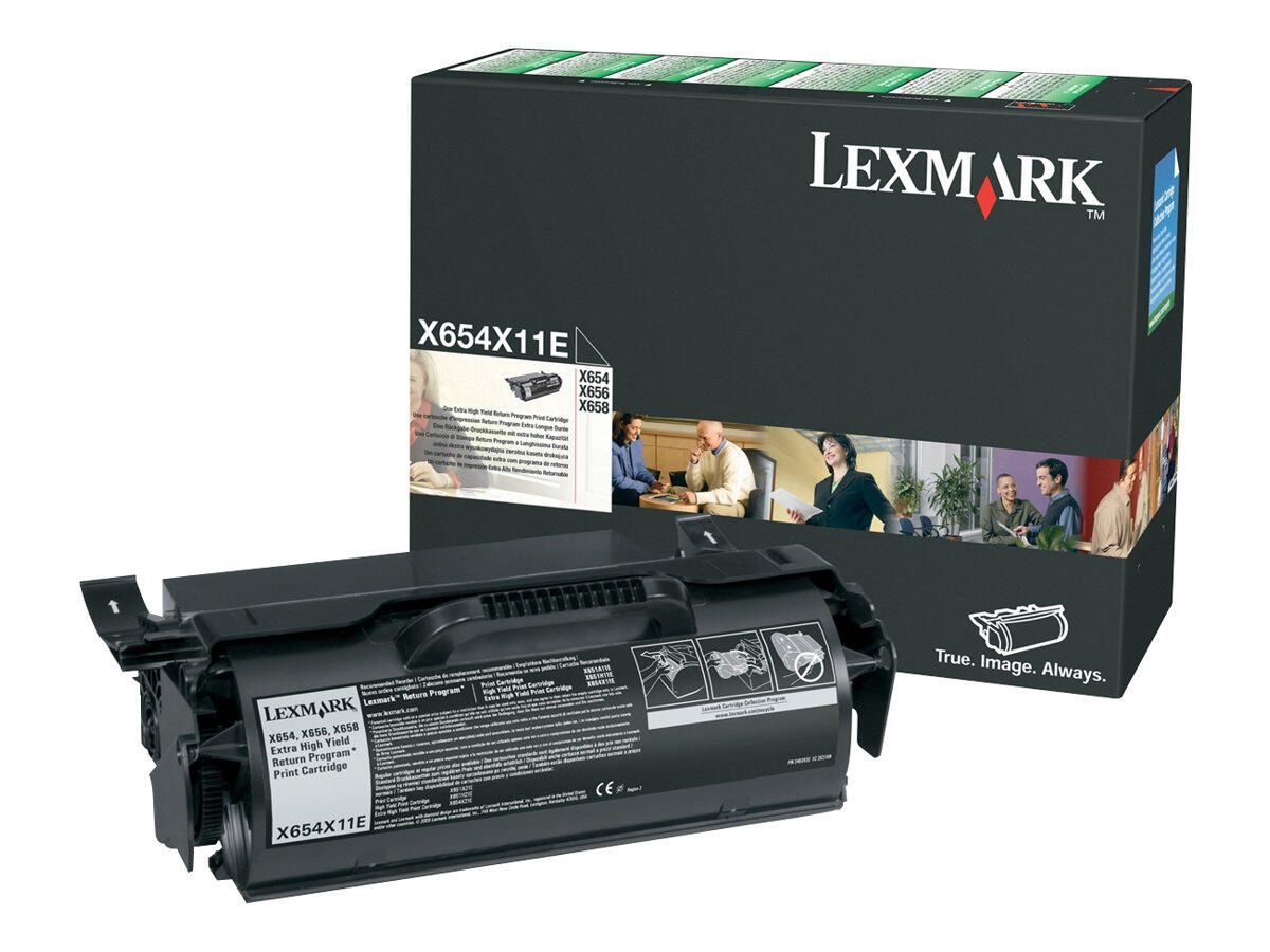 Lexmark Original Toner schwarz 36.000 Seiten (X654X11E) für X654de, X656dte, X658dfe/dme/dtfe/dtme