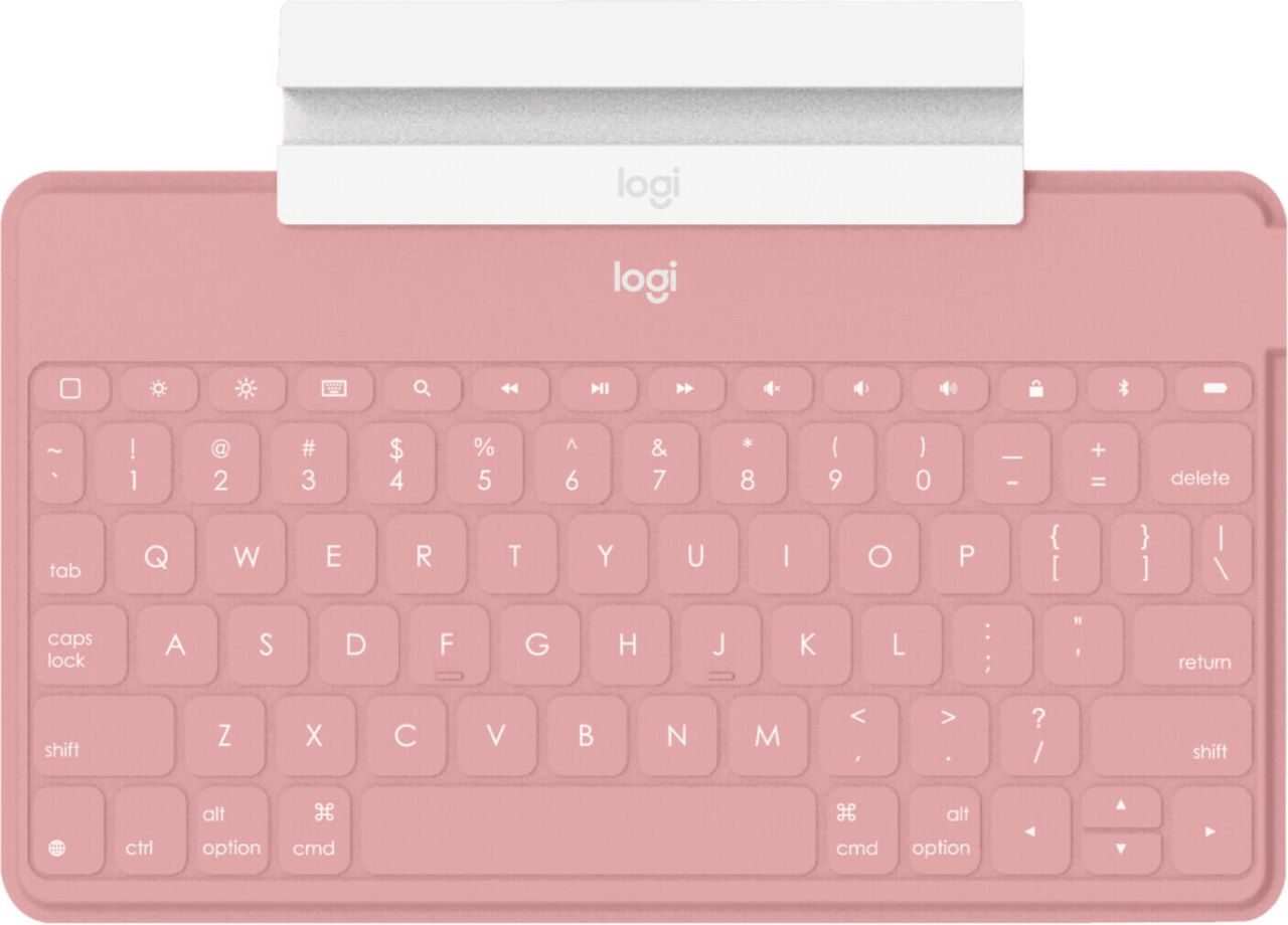 Logitech Keys-to-go Bluetooth-Tastatur mit iPhone-Halterung blush