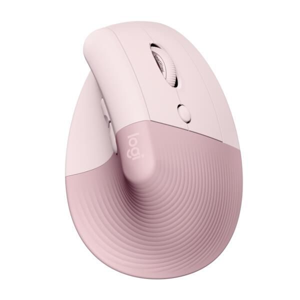 Logitech Lift ergonomische vertikale Maus für Rechtshänder (kabellos, pink)