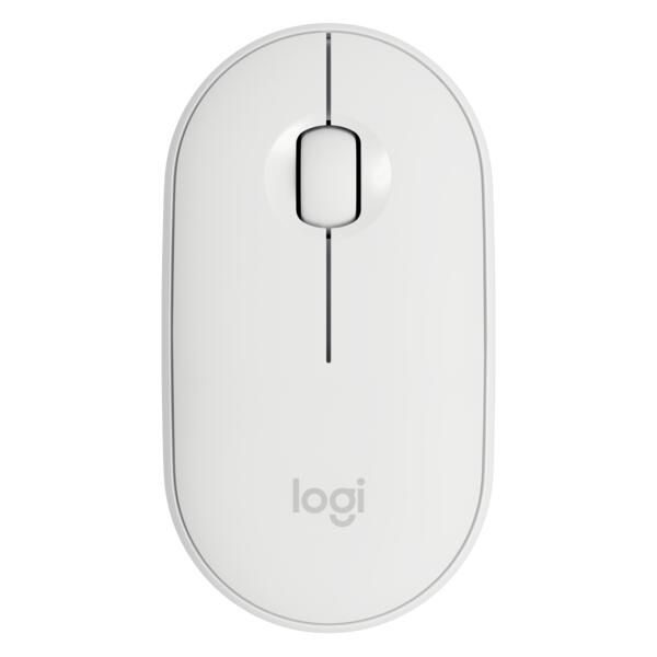 Logitech M350 Pebble Maus (kabellos, weiß)