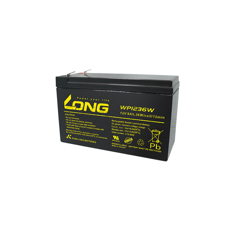 Long - WP1236W - 12 Volt 9000mAh Pb 36W - F2