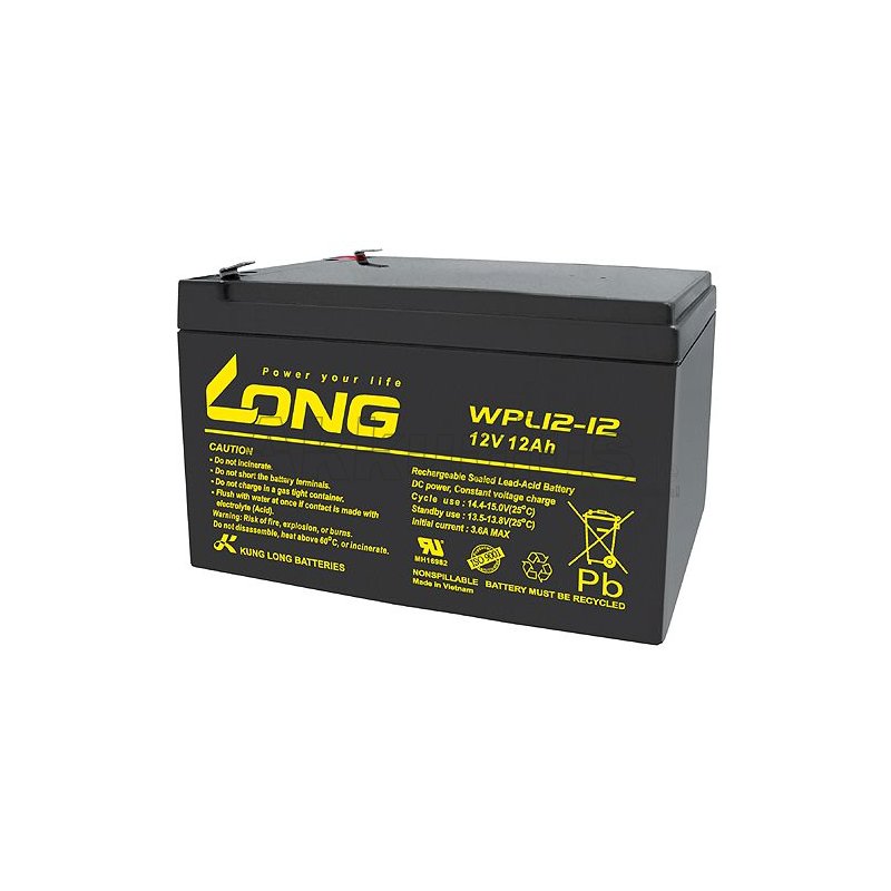 Long - WPL12-12 - 12 Volt 12000mAh Pb - Longlife