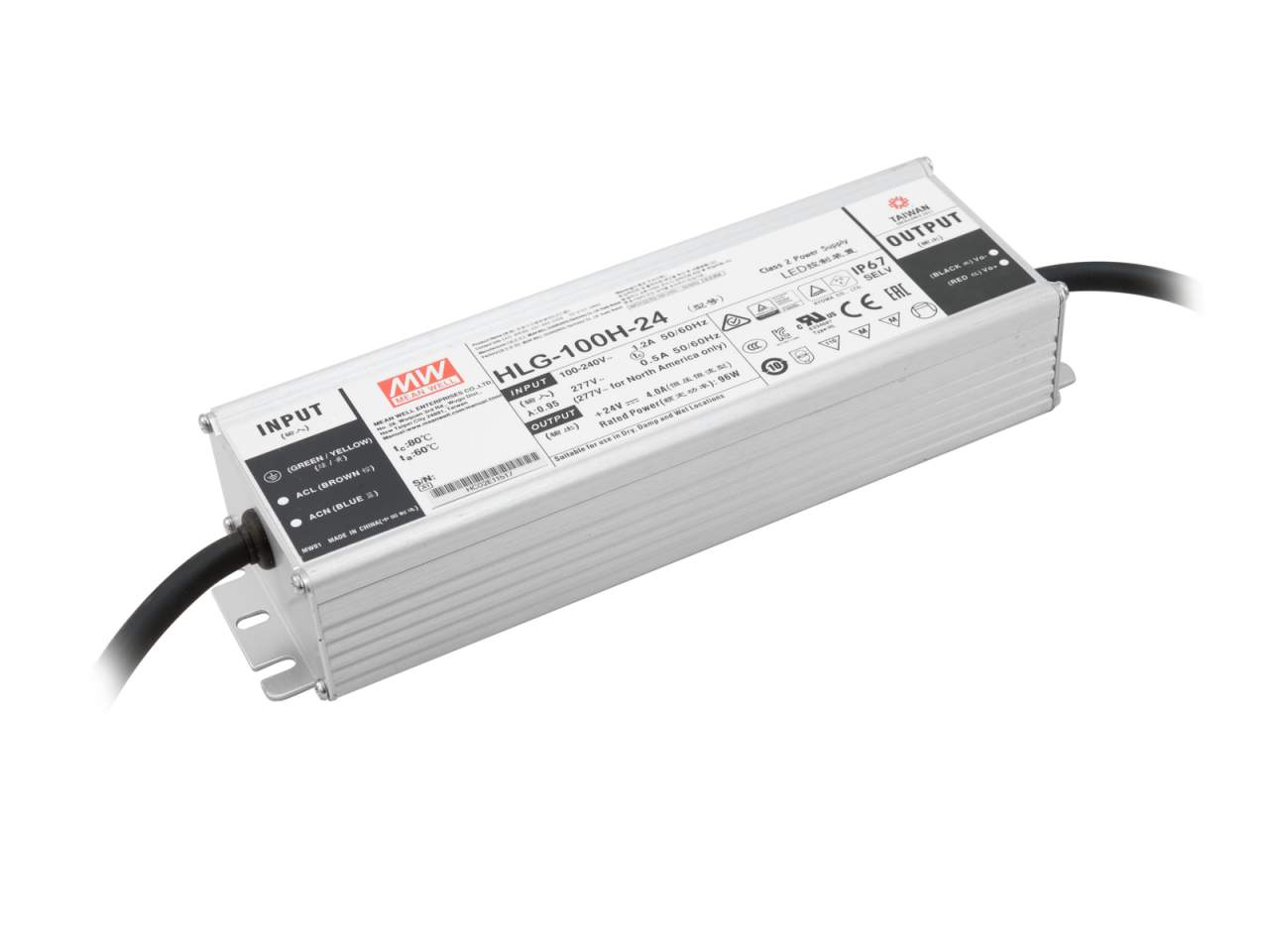 MEANWELL LED-Netzteil 192W / 12V IP67 MEANWELL LED-Netzteil 192W / 12V IP67