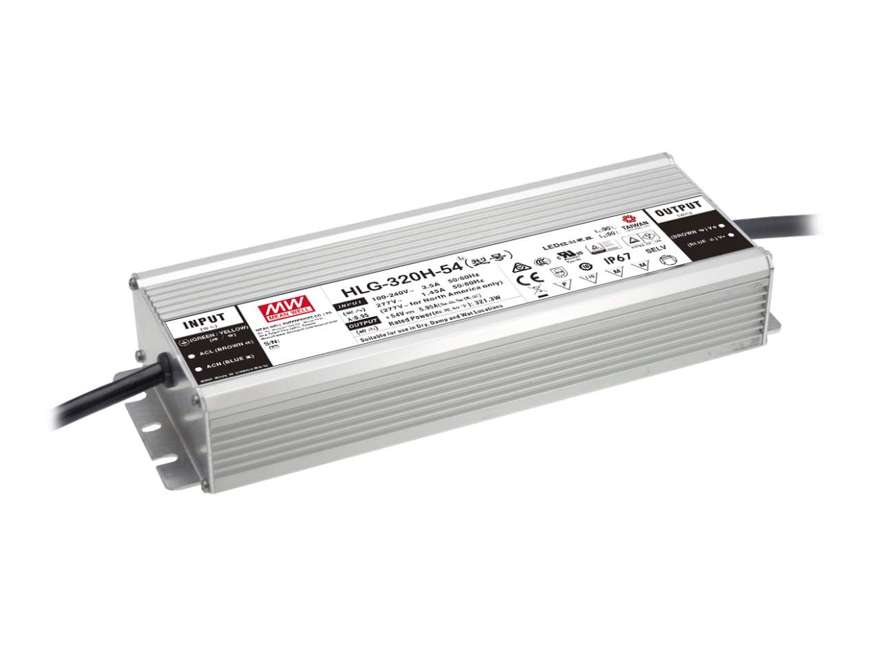 MEANWELL LED-Netzteil 320W / 24V IP67 MEANWELL LED-Netzteil 320W / 24V IP67