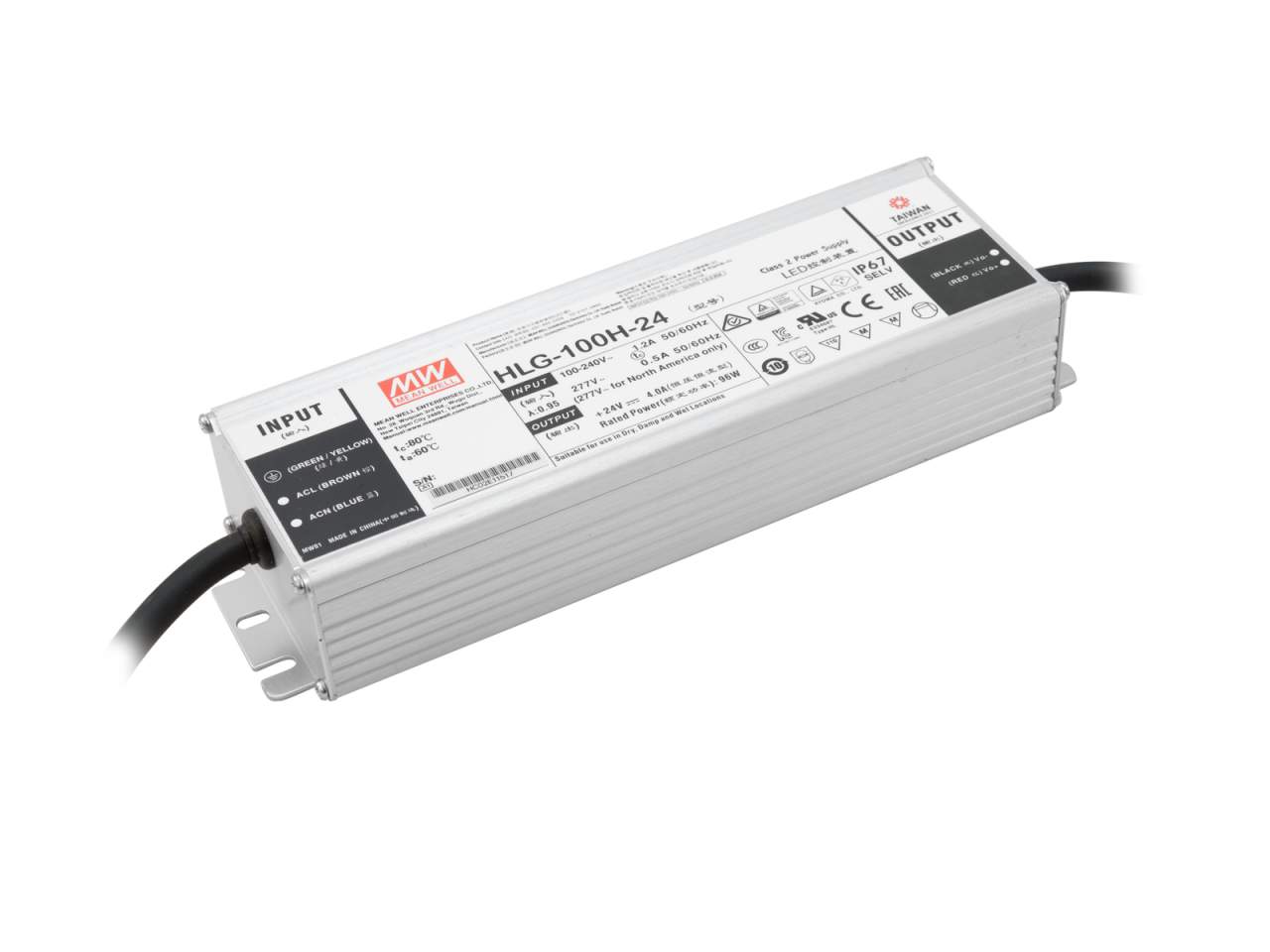 MEANWELL LED Netzteil 96W / 24V IP67 MEANWELL LED Netzteil 96W / 24V IP67