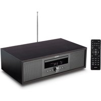 MEDION LIFE® P64145 All-in-One Audio System anthrazit, DAB+/PLL-UKW Stereo-Radio, Bluetooth®, CD/MP3-Player, Wiedergabe von Musikdateien vom USB-Stick, elegantes Design, 2 x 15 W RMS von MEDION
