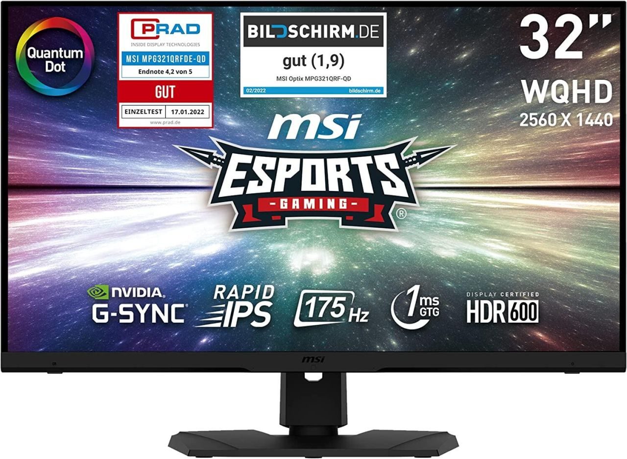 MSI Optix MPG321QRFDE-QD Gaming-Monitor 81,29 cm (32 Zoll)