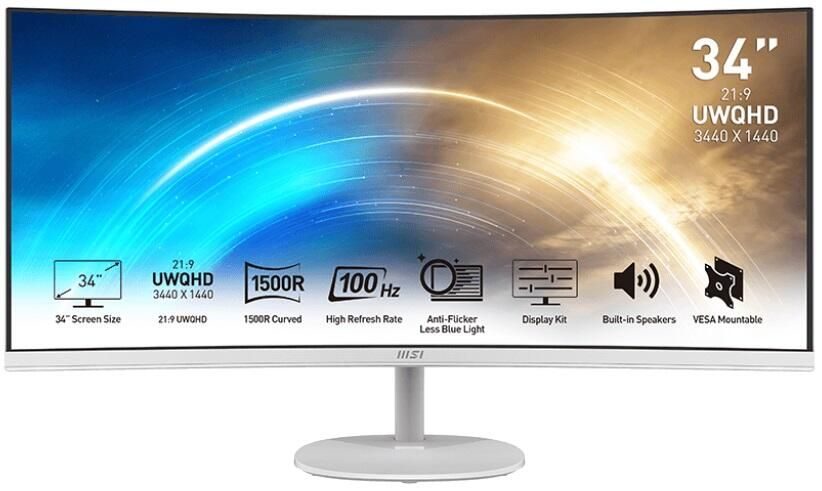 MSI PRO MP341CQWDE Curved Monitor 86,36 cm (34 Zoll)