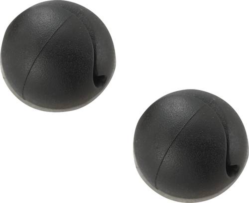 MSWC-10BK Befestigungssockel selbstklebend 547139 Bündel-Ø-Bereich 13mm (max) Schwarz 10St.