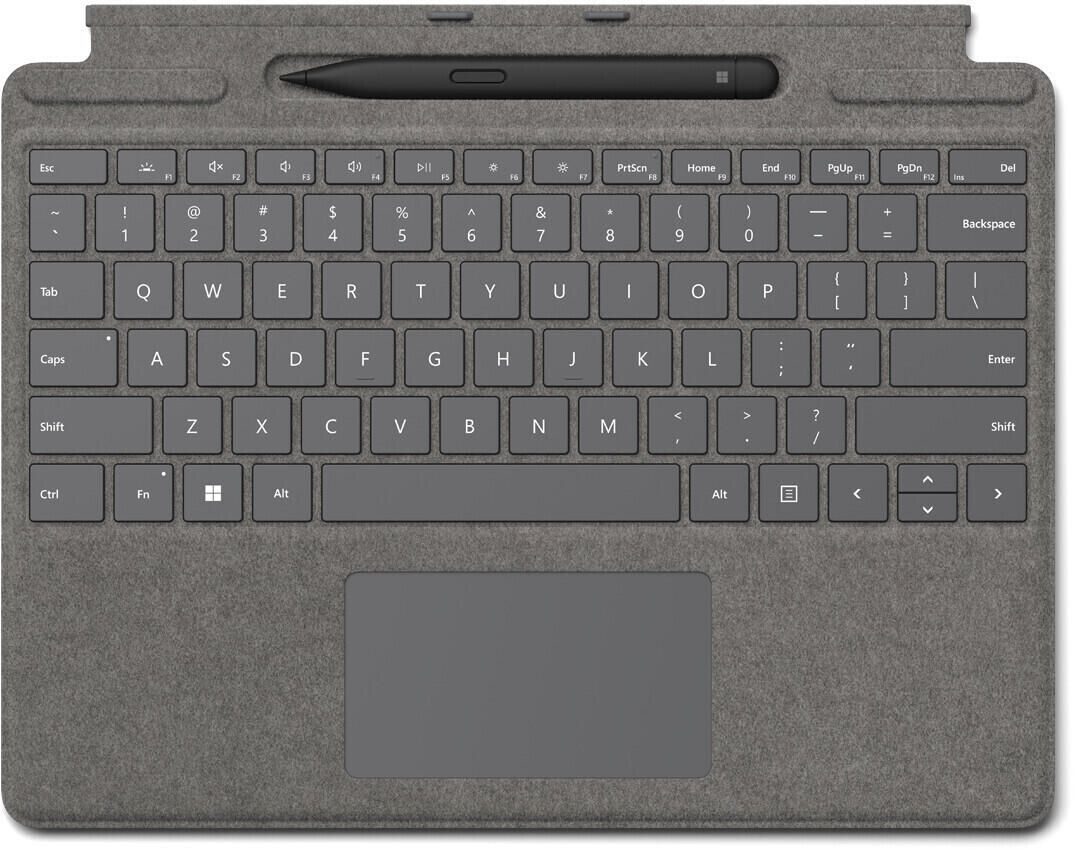 Microsoft Surface Pro Type Cover Platin mit Surface Slim Pen 2