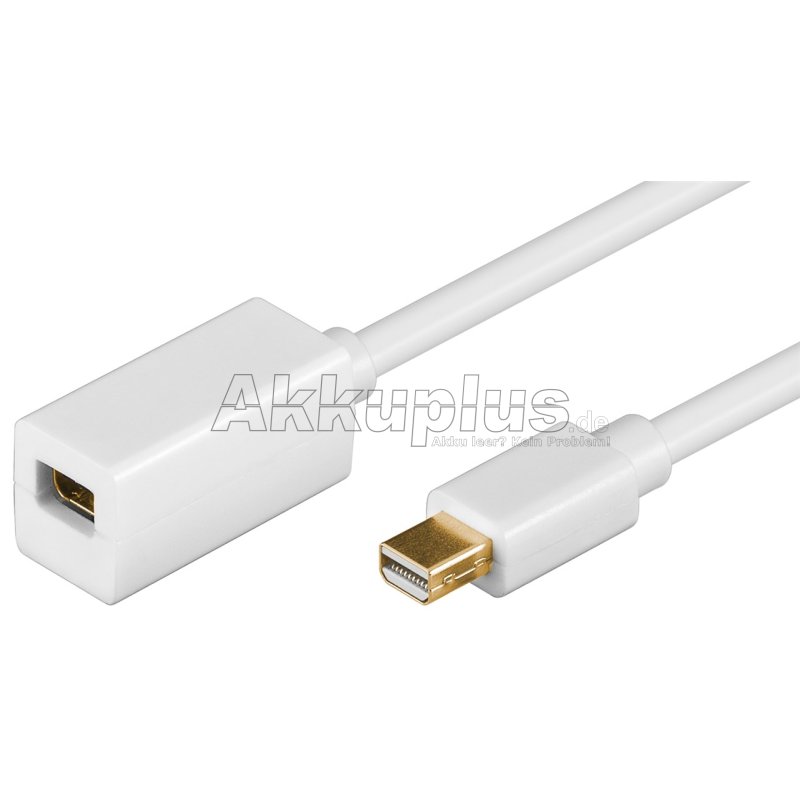 Mini DisplayPort™-Verlängerungskabel 1.2, vergoldet