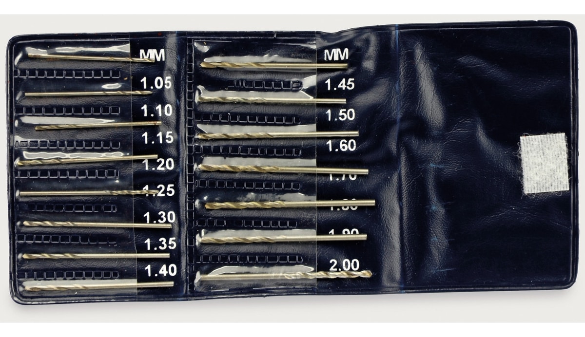 Miniaturbohrer-Set, 1,05...2 mm, 15 Bohrer Miniaturbohrer-Set, 1,05...2 mm, 15 Bohrer von Pollin Electronic GmbH