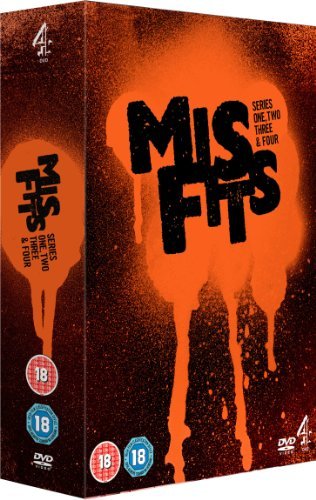 Misfits (Series 1 - 4) - 9-DVD Box Set ( Mis fits: Series One, Two, Three & Four ) [ NON-USA FORMAT, PAL, Reg.2 Import - United Kingdom ]