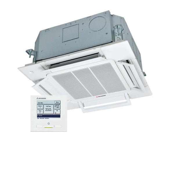 Mitsubishi Heavy Deckenkassette FDTC35VH1 3,5|4,3kW Kühlen|Heizen | inkl. Komfort-Gitterpaneel und Touch-Kabel-FB Mitsubishi Heavy Deckenkassette FDTC35VH1 3,5|4,3kW Kühlen|Heizen | inkl. Komfort-Gitterpaneel und Touch-Kabel-FB