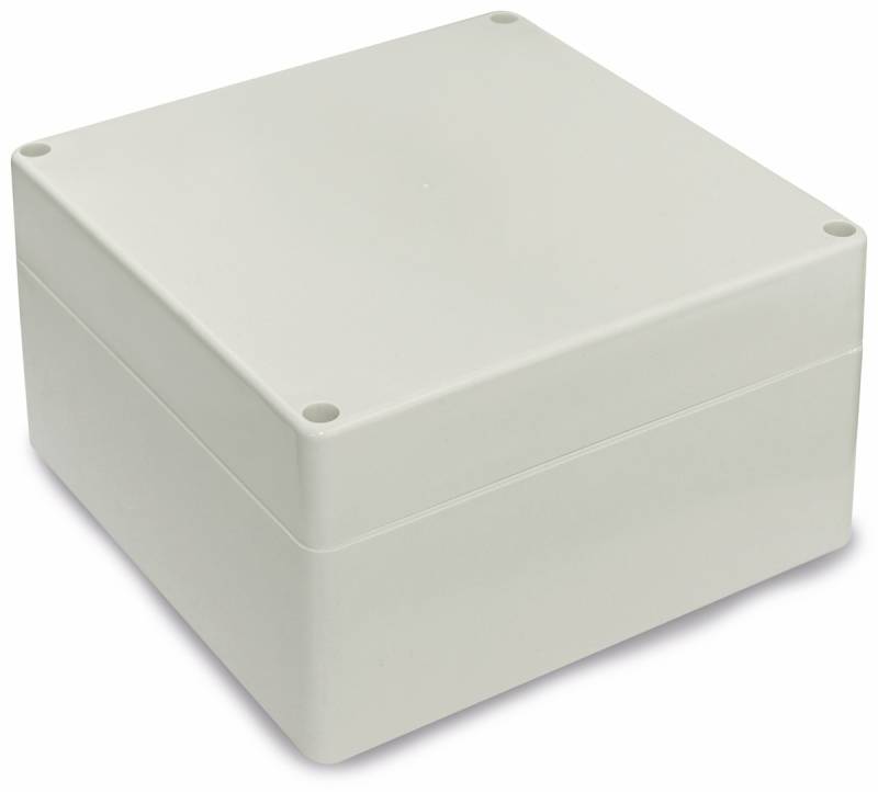 Modulgehäuse ABS, 160x160x90 mm, IP65, lichtgrau von Sintron Distribution GmbH