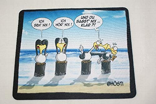 Mouse Pad ich seh nix, ich hör nix und du siehst nix... Klar?!, ca 22x18 cm