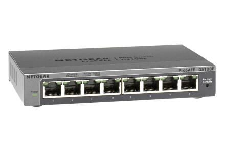 Netgear GS108E 8-Port Gigabit Smart Managed Pro Plus Switch