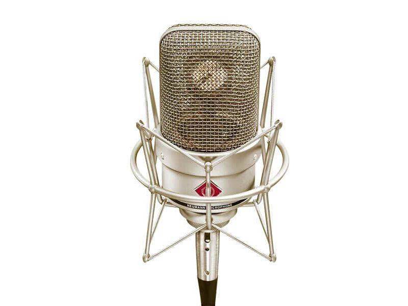 Neumann TLM 49 Studio Mikrofon, Großmembranmikrofon mit Spinne, für Gesang