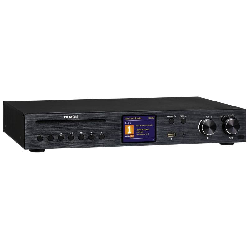 Noxon Hifi A580 CD Tuner - All-In-One HiFi System mit Verstärker, CD, DAB+/UKW & Internet-Radio