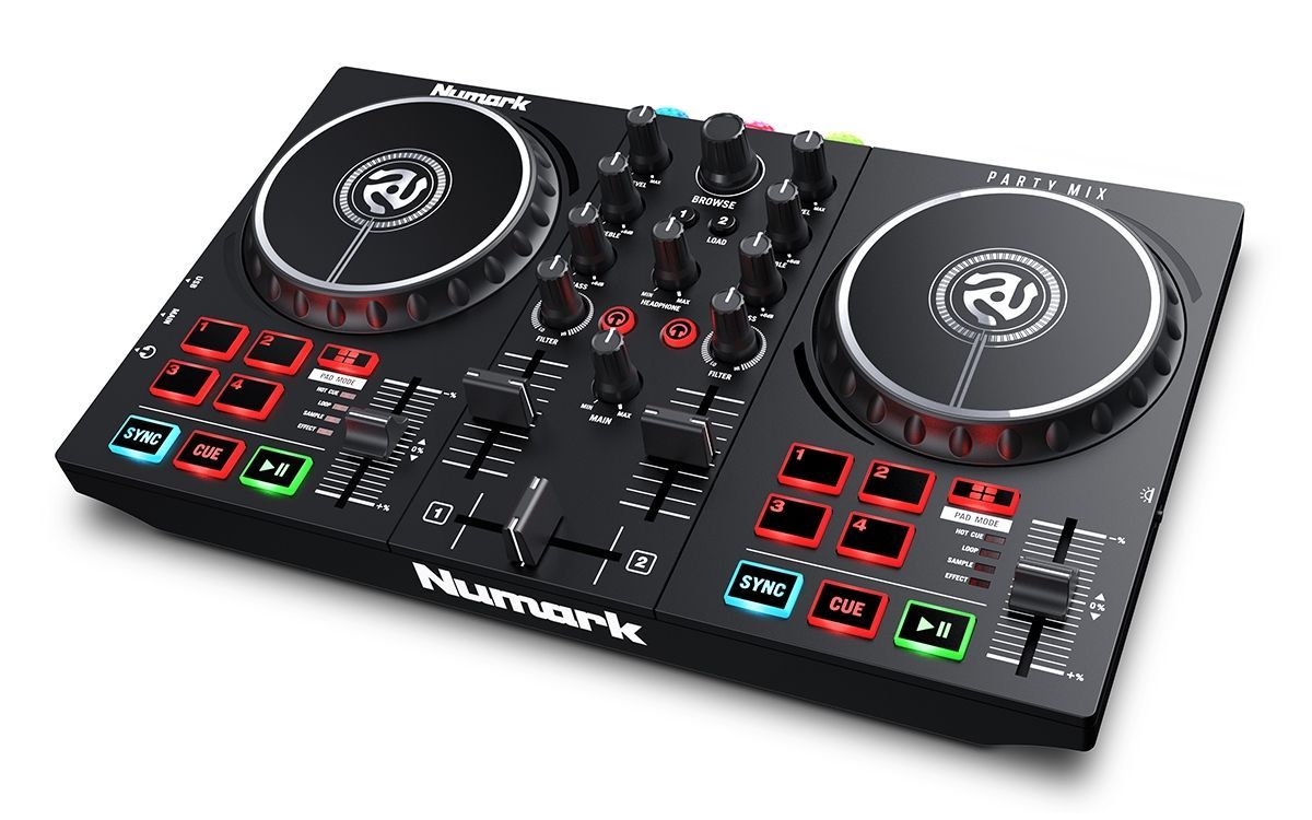 Numark Party Mix MKll 2-Kanal DJ Controller mit integrierter Soundkarte