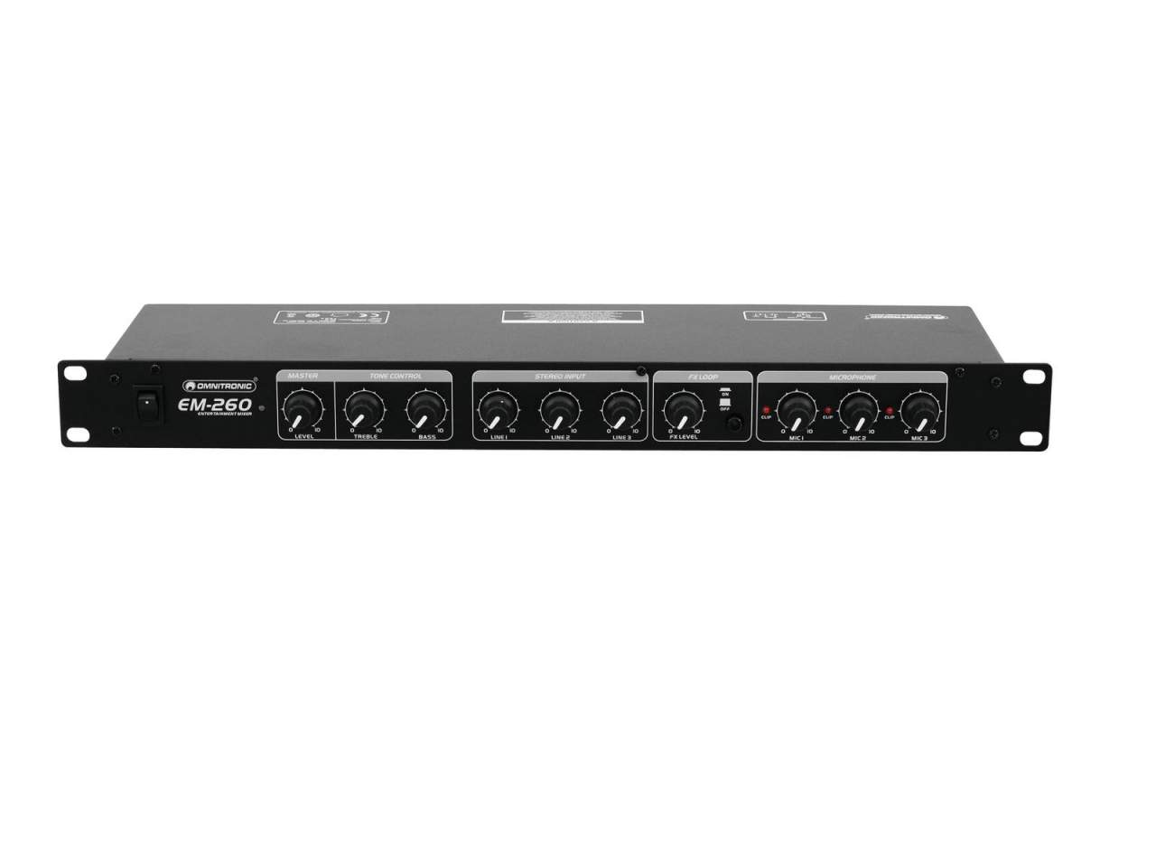 OMNITRONIC EM-260B Entertainment-Mixer OMNITRONIC EM-260B Entertainment-Mixer