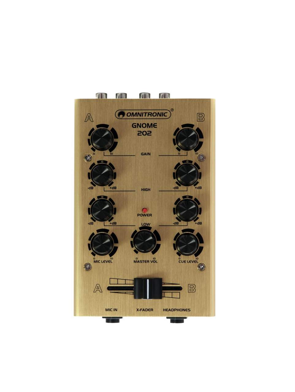 OMNITRONIC GNOME-202 Mini-Mixer gold OMNITRONIC GNOME-202 Mini-Mixer gold