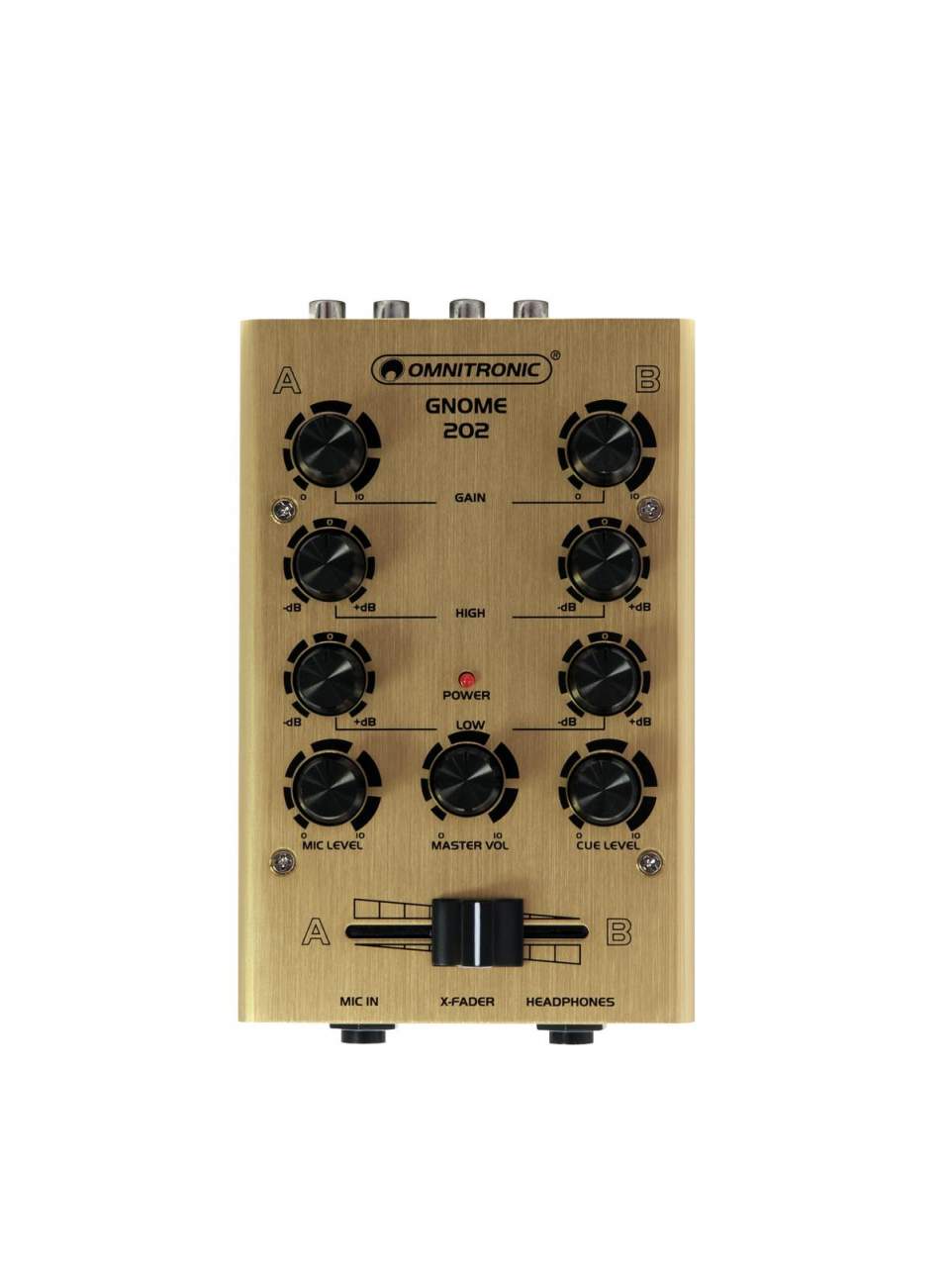 OMNITRONIC GNOME-202 Mini-Mixer gold