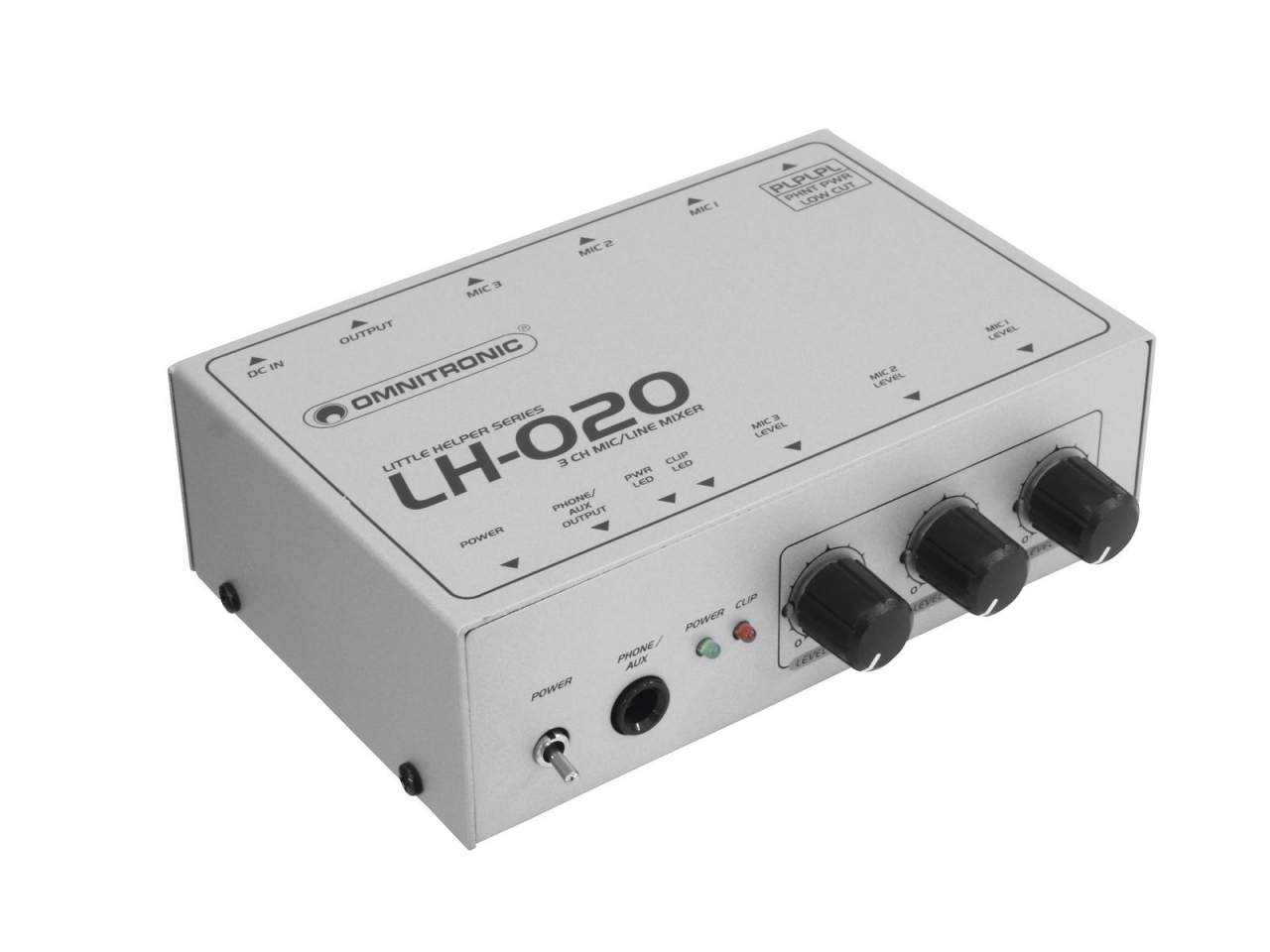 OMNITRONIC LH-020 3-Kanal-Mikrofonmixer OMNITRONIC LH-020 3-Kanal-Mikrofonmixer