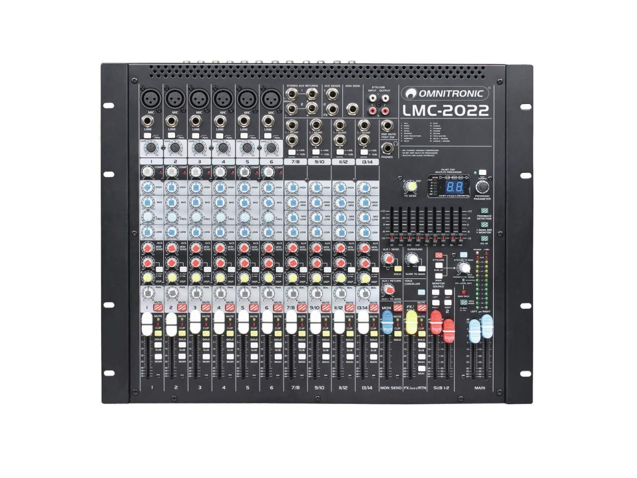 OMNITRONIC LMC-2022FX USB Mischpult OMNITRONIC LMC-2022FX USB Mischpult