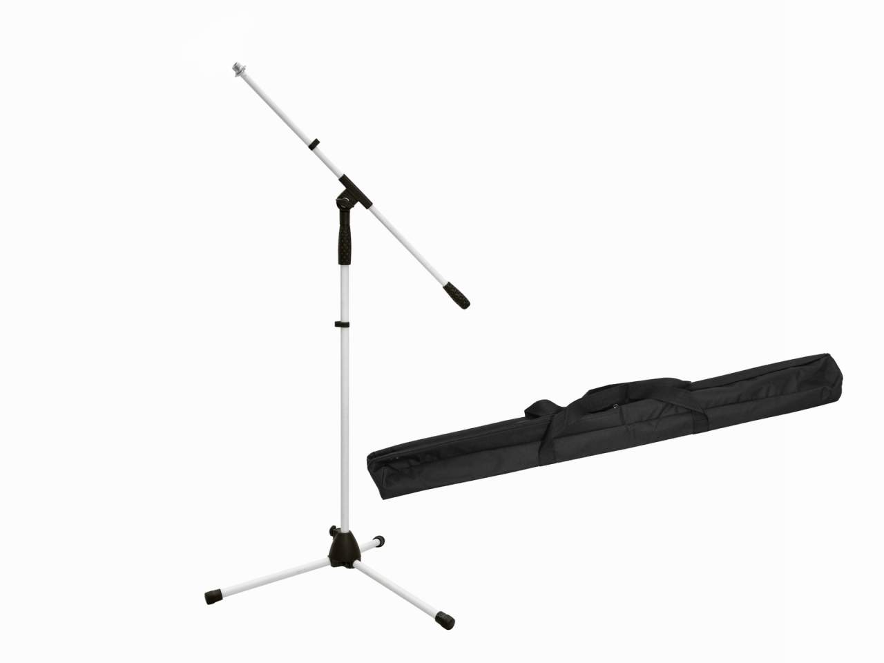 OMNITRONIC Set Mikrofonstativ MS-1W mit Galgen wei? + Tasche OMNITRONIC Set Mikrofonstativ MS-1W mit Galgen wei? + Tasche