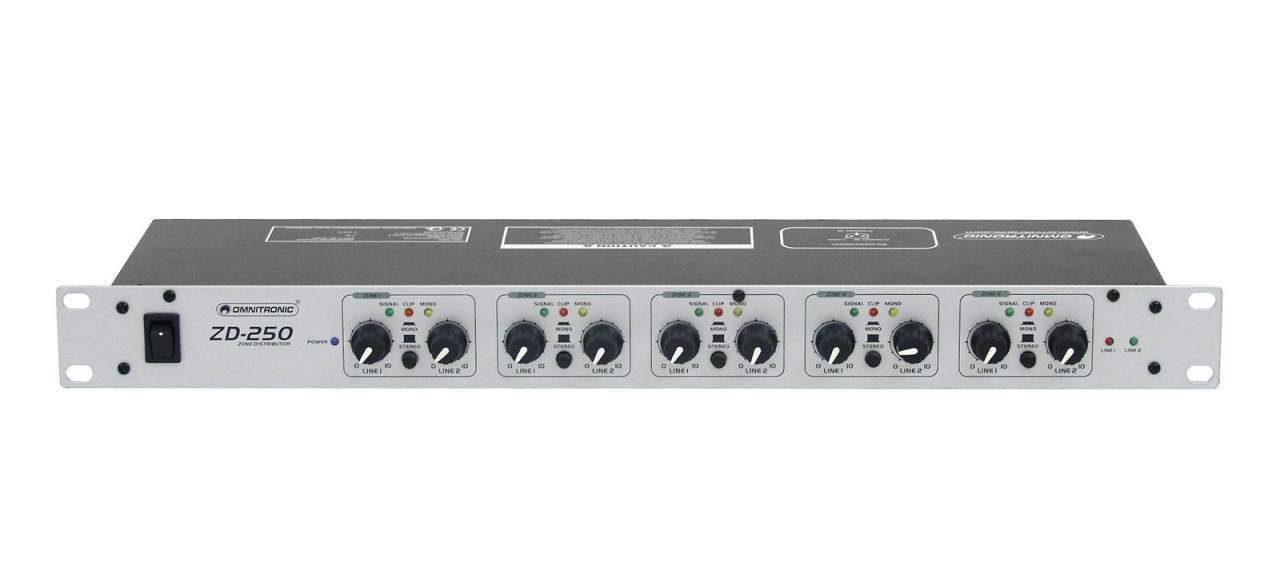 OMNITRONIC ZD-250 Zonen-Verteiler OMNITRONIC ZD-250 Zonen-Verteiler