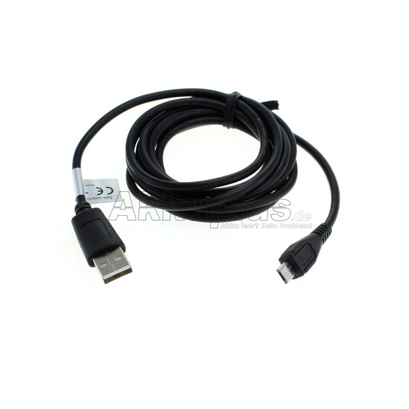 OTB - Datenkabel Micro-USB - 1,8m - schwarz - mit Ladefunktion