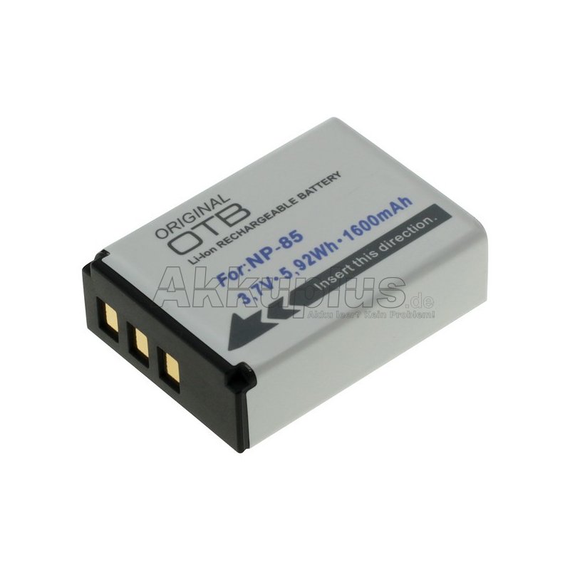 OTB - Ersatzakku kompatibel zu Fuji NP-85 / NP-170 / Aiptek CB-170 - 3,7 Volt 1600mAh Li-Ion