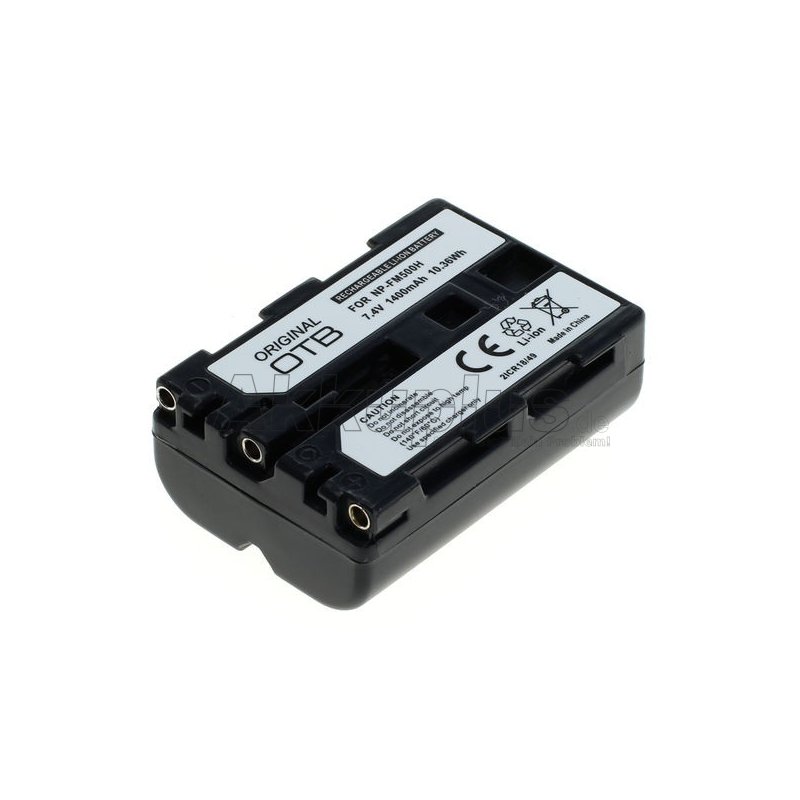 OTB - Ersatzakku kompatibel zu Sony NP-FM500H - 7,4 Volt 1400mAh Li-Ion