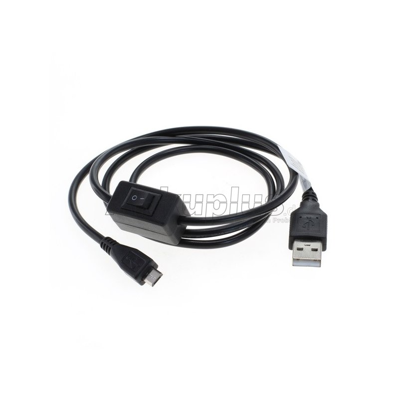 OTB - Ladekabel Micro-USB 2,5A mit integriertem Schalter 1,0m - schwarz
