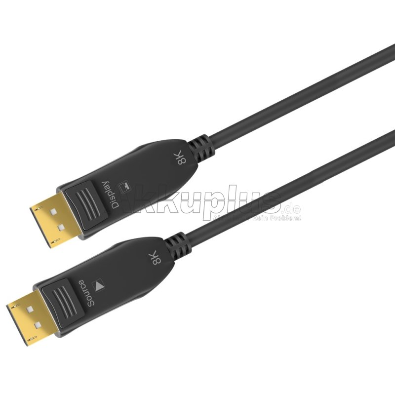 Optisches DisplayPort™ Hybrid-Verbindungskabel 2.0 (AOC), vergoldet