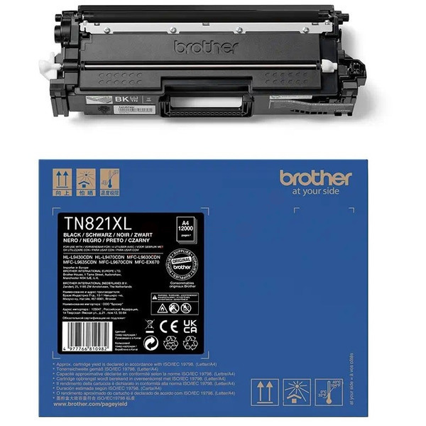 Original Brother TN821XLBK Toner schwarz Original Brother TN821XLBK Toner schwarz