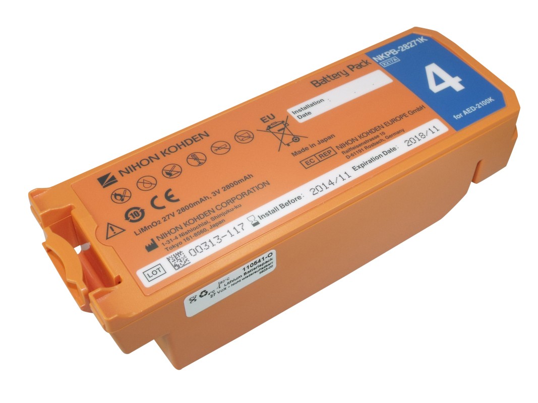Original Nihon Kohden Lithiumbatterie für Defibrillator Cardiolife AED2100 ab... Original Nihon Kohden Lithiumbatterie für Defibrillator Cardiolife AED2100 ab...