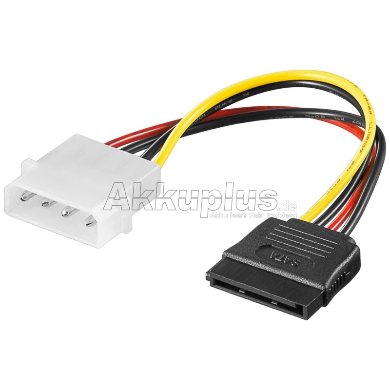 PC-Stromkabel/Stromadapter, 5.25-Stecker zu SATA