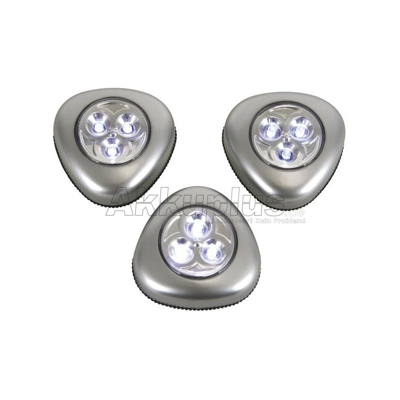 PEREL TOOLS - CCL02X3 - Selbstklebende LED-Lampen - 3er Pack