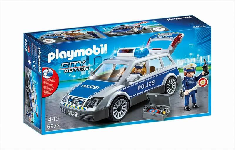 PLAYMOBIL City Action 6873 Polizei-Einsatzwagen mit Licht- und Soundeffekten