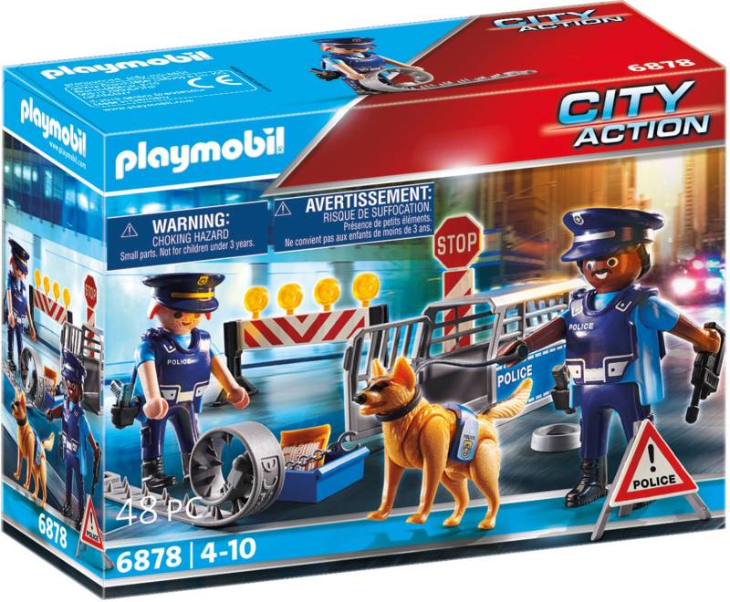 PLAYMOBIL City Action 6878 Polizei-Straßensperre
