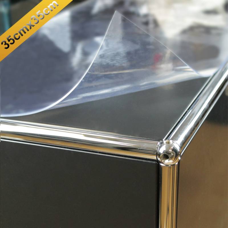 PVC Schutzfolie für 35 x 35 cm Tischdecke transparent Oberflächenschutzfolie von Default