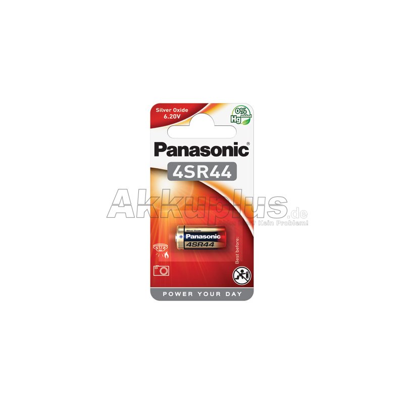 Panasonic - 4SR44 / 544 / V28PX / PX28 - 6,2 Volt 160mAh Silberoxid