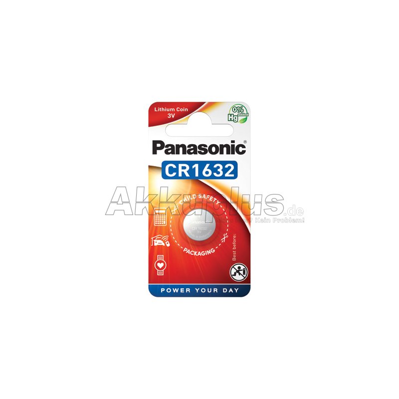 Panasonic - CR1632 - 3 Volt 140mAh Lithium